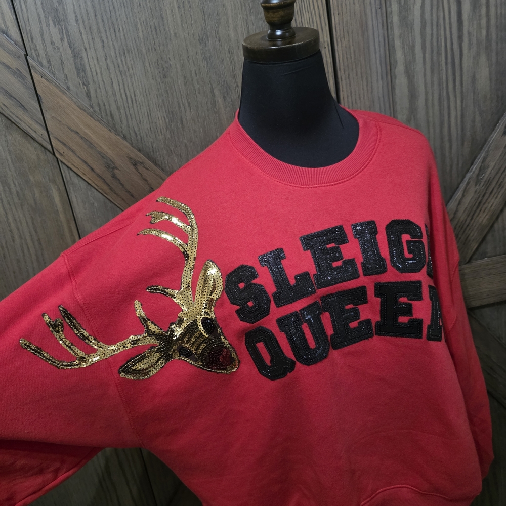 Judith March Red Sleigh Queen Sweatshirt - Picture 2 of 4